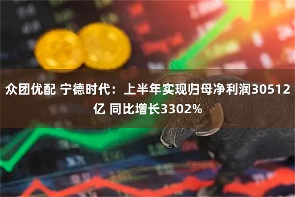 众团优配 宁德时代：上半年实现归母净利润30512亿 同比增长3302%